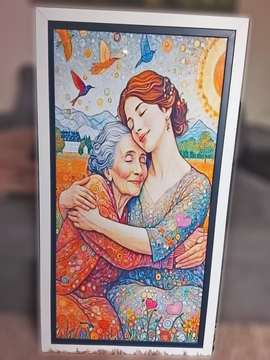 Impressão de arte digital emoldurada